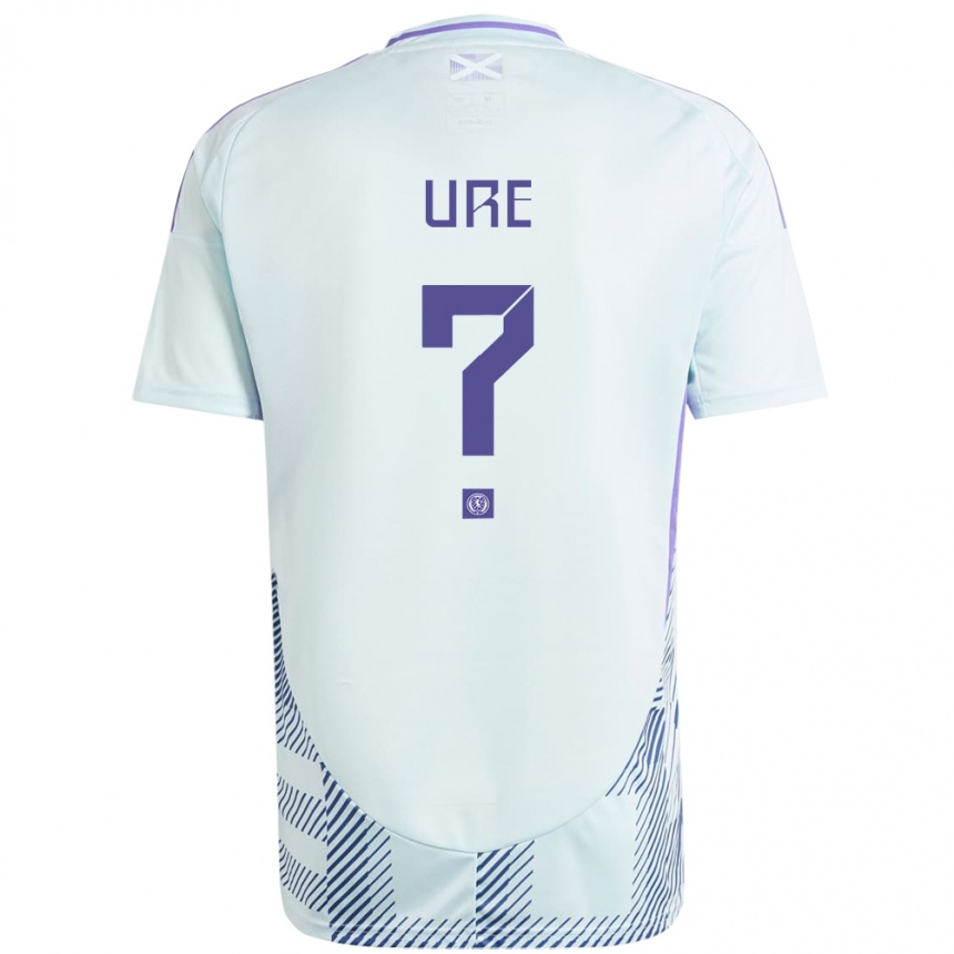 Mujer Fútbol Camiseta Escocia Robbie Ure #0 Azul Menta Claro 2ª Equipación 24-26 Argentina