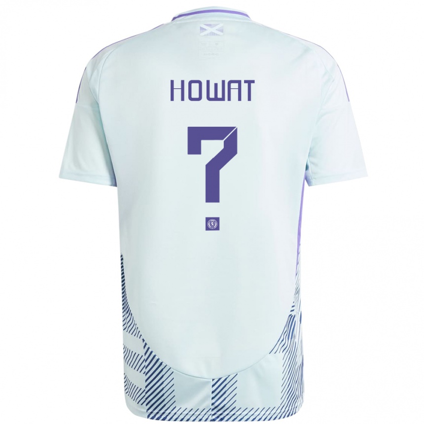 Mujer Fútbol Camiseta Escocia Kirsty Howat #0 Azul Menta Claro 2ª Equipación 24-26 Argentina