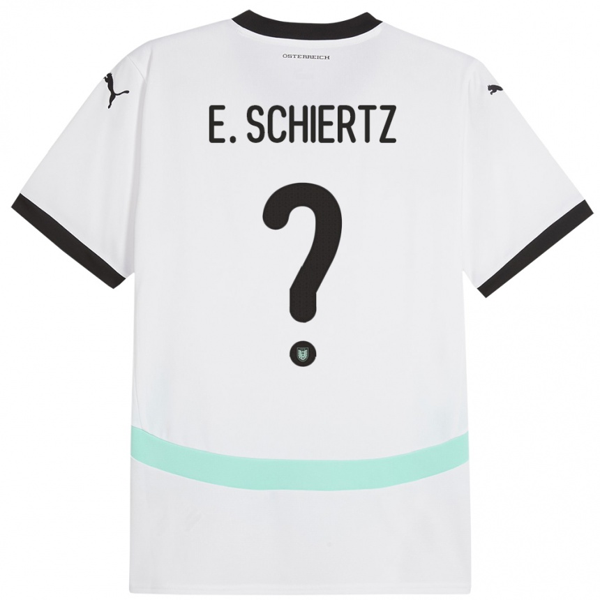 Mujer Fútbol Camiseta Austria Emilio Schiertz #0 Blanco 2ª Equipación 24-26 Argentina