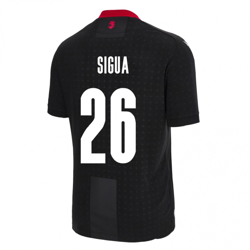 Mujer Fútbol Camiseta Georgia Gabriel Sigua #26 Negro 2ª Equipación 24-26 Argentina