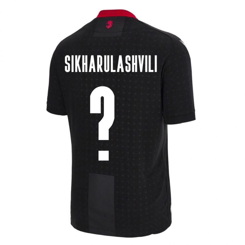 Mujer Fútbol Camiseta Georgia Nika Sikharulashvili #0 Negro 2ª Equipación 24-26 Argentina