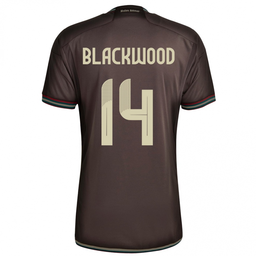 Mujer Fútbol Camiseta Jamaica Deneisha Blackwood #14 Marrón Noche 2ª Equipación 24-26 Argentina