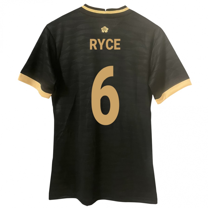 Mujer Fútbol Camiseta Panamá Anel Ryce #6 Negro 2ª Equipación 24-26 Argentina