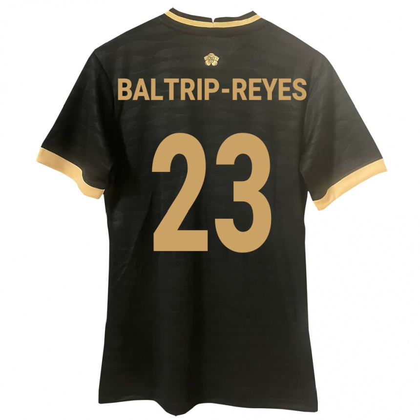 Mujer Fútbol Camiseta Panamá Carina Baltrip-Reyes #23 Negro 2ª Equipación 24-26 Argentina