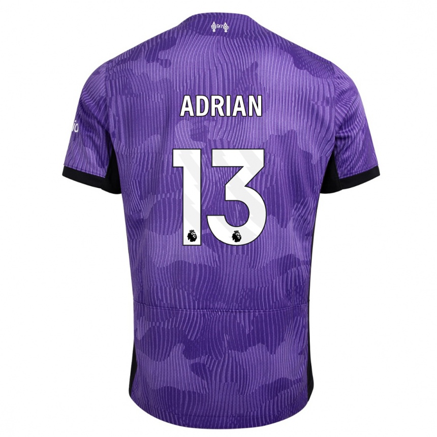 Niño Fútbol Camiseta Adrian #13 Púrpura Equipación Tercera 2023/24 Argentina