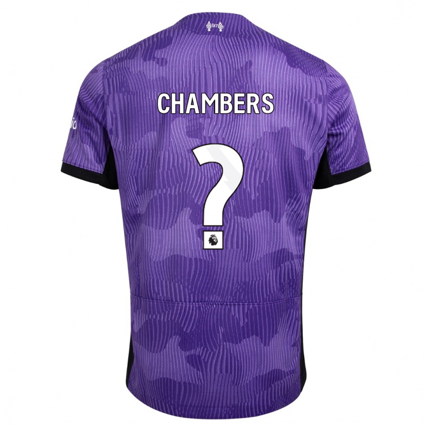 Niño Fútbol Camiseta Luke Chambers #0 Púrpura Equipación Tercera 2023/24 Argentina