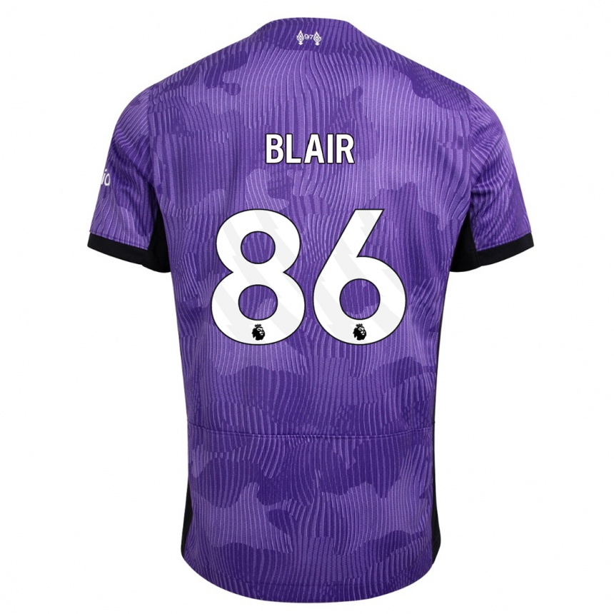 Niño Fútbol Camiseta Harvey Blair #86 Púrpura Equipación Tercera 2023/24 Argentina