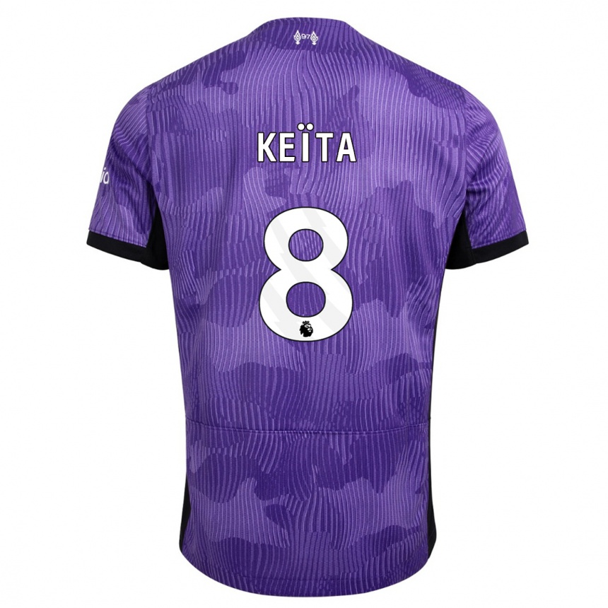 Niño Fútbol Camiseta Naby Keïta #8 Púrpura Equipación Tercera 2023/24 Argentina