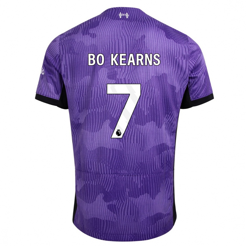 Niño Fútbol Camiseta Missy Bo Kearns #7 Púrpura Equipación Tercera 2023/24 Argentina