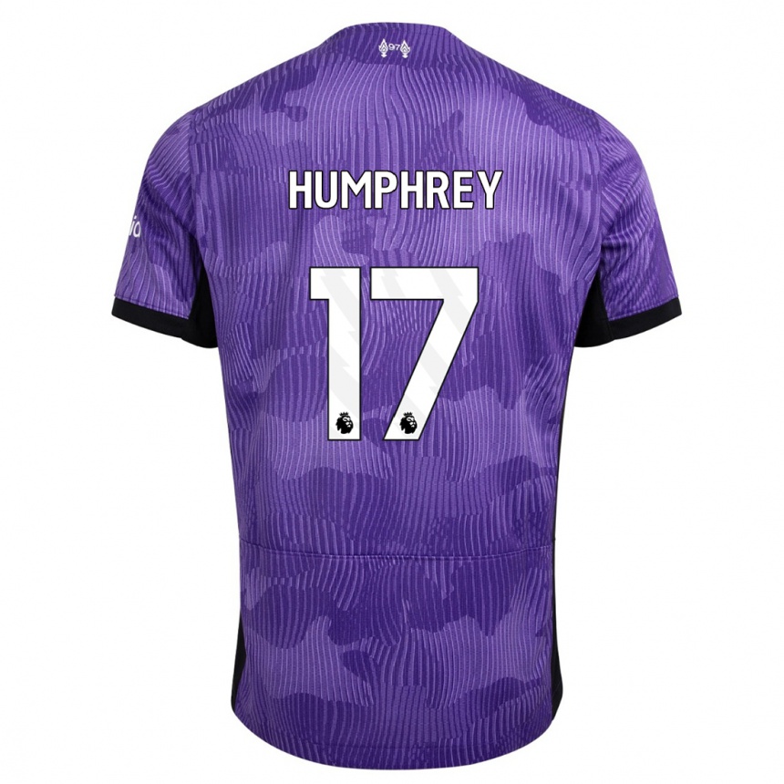 Niño Fútbol Camiseta Carla Humphrey #17 Púrpura Equipación Tercera 2023/24 Argentina