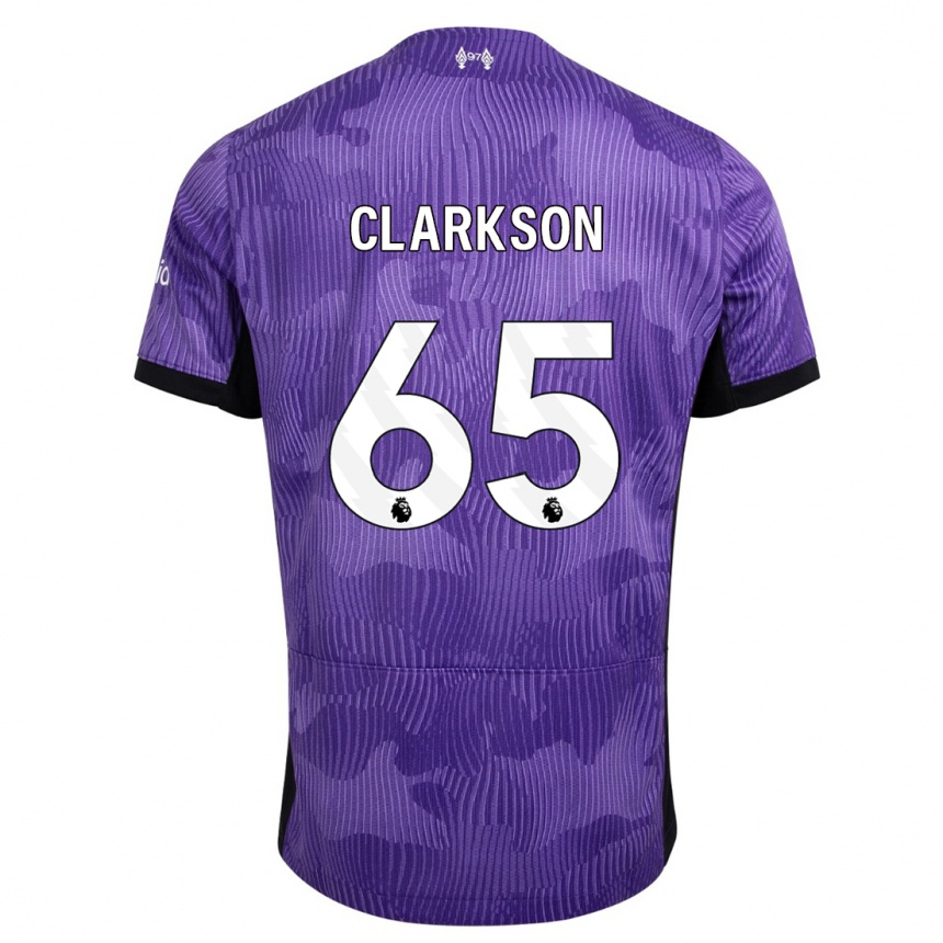 Niño Fútbol Camiseta Leighton Clarkson #65 Púrpura Equipación Tercera 2023/24 Argentina