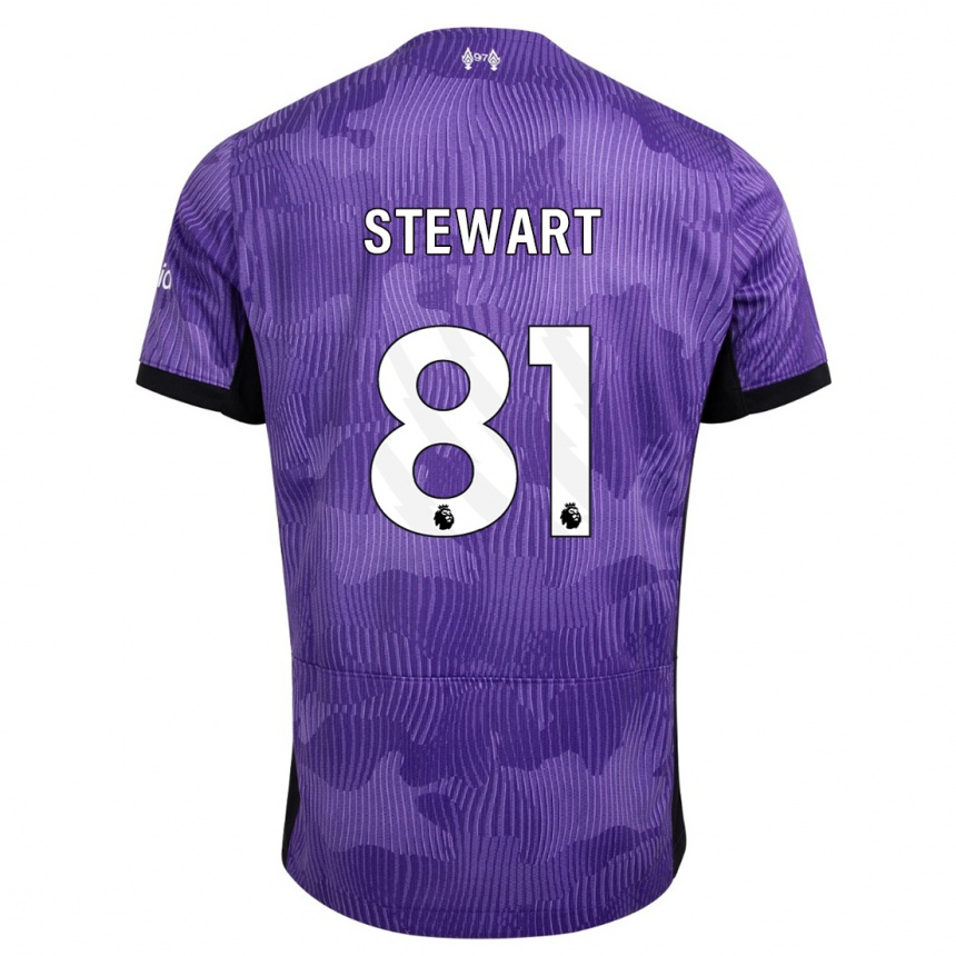 Niño Fútbol Camiseta Layton Stewart #81 Púrpura Equipación Tercera 2023/24 Argentina