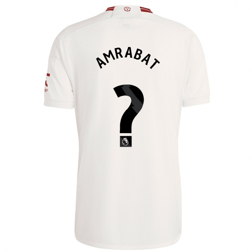 Niño Fútbol Camiseta Sofyan Amrabat #0 Blanco Equipación Tercera 2023/24 Argentina