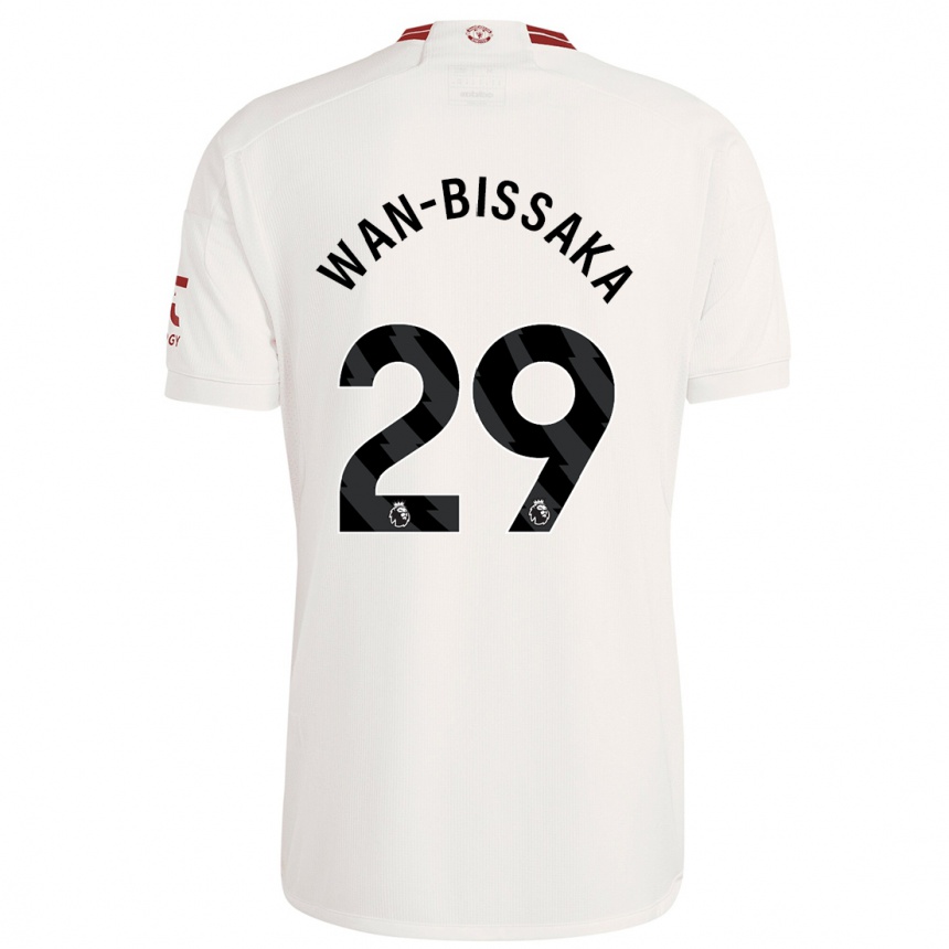 Niño Fútbol Camiseta Aaron Wan-Bissaka #29 Blanco Equipación Tercera 2023/24 Argentina