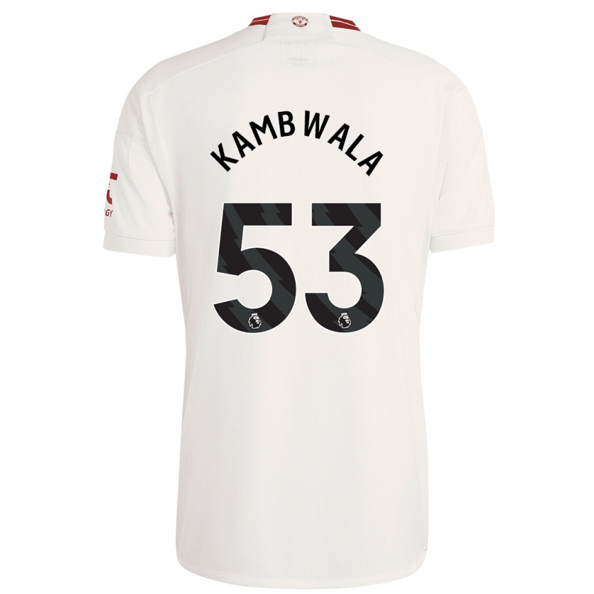 Niño Fútbol Camiseta Willy Kambwala #53 Blanco Equipación Tercera 2023/24 Argentina