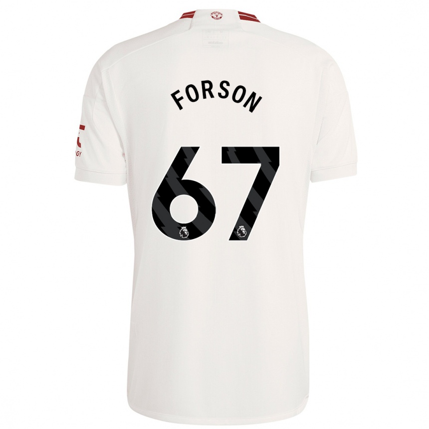 Niño Fútbol Camiseta Omari Forson #67 Blanco Equipación Tercera 2023/24 Argentina