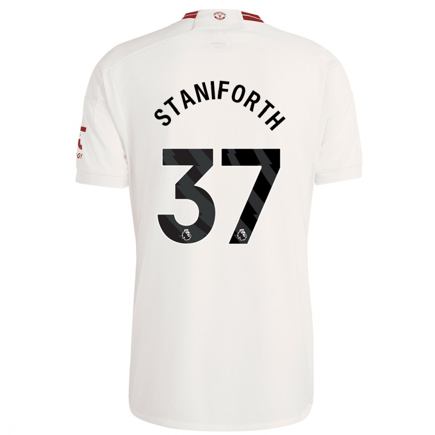 Niño Fútbol Camiseta Lucy Staniforth #37 Blanco Equipación Tercera 2023/24 Argentina