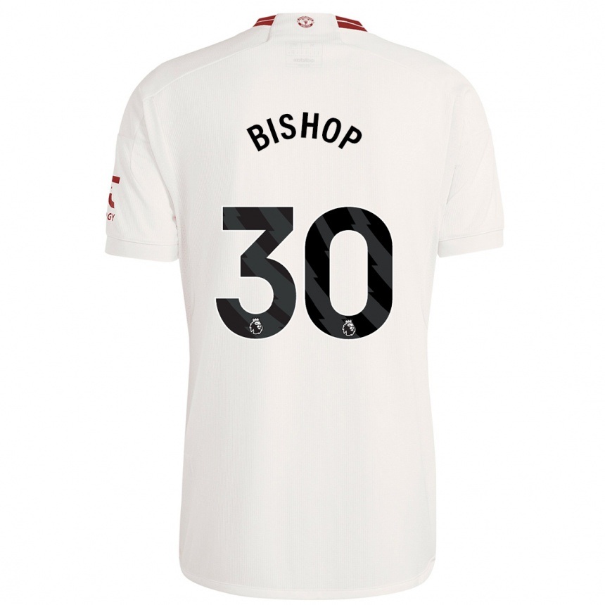 Niño Fútbol Camiseta Nathan Bishop #30 Blanco Equipación Tercera 2023/24 Argentina