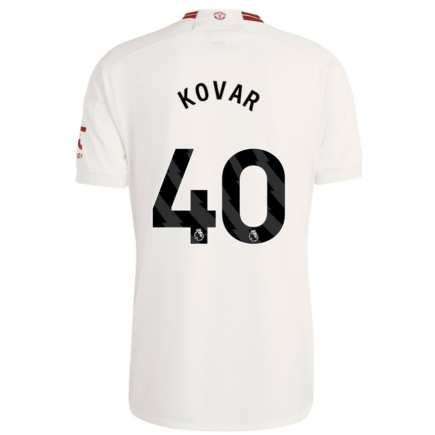 Niño Fútbol Camiseta Matej Kovar #40 Blanco Equipación Tercera 2023/24 Argentina