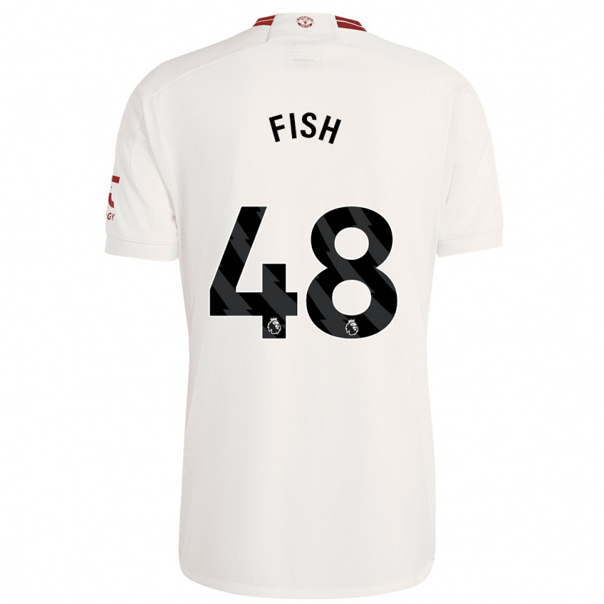 Niño Fútbol Camiseta Will Fish #48 Blanco Equipación Tercera 2023/24 Argentina