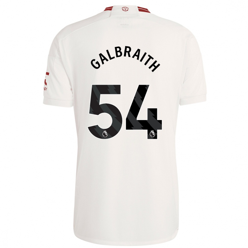 Niño Fútbol Camiseta Ethan Galbraith #54 Blanco Equipación Tercera 2023/24 Argentina