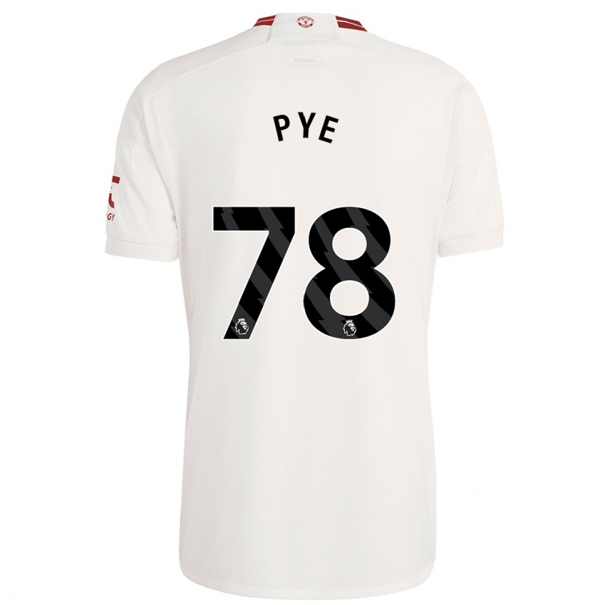 Niño Fútbol Camiseta Logan Pye #78 Blanco Equipación Tercera 2023/24 Argentina