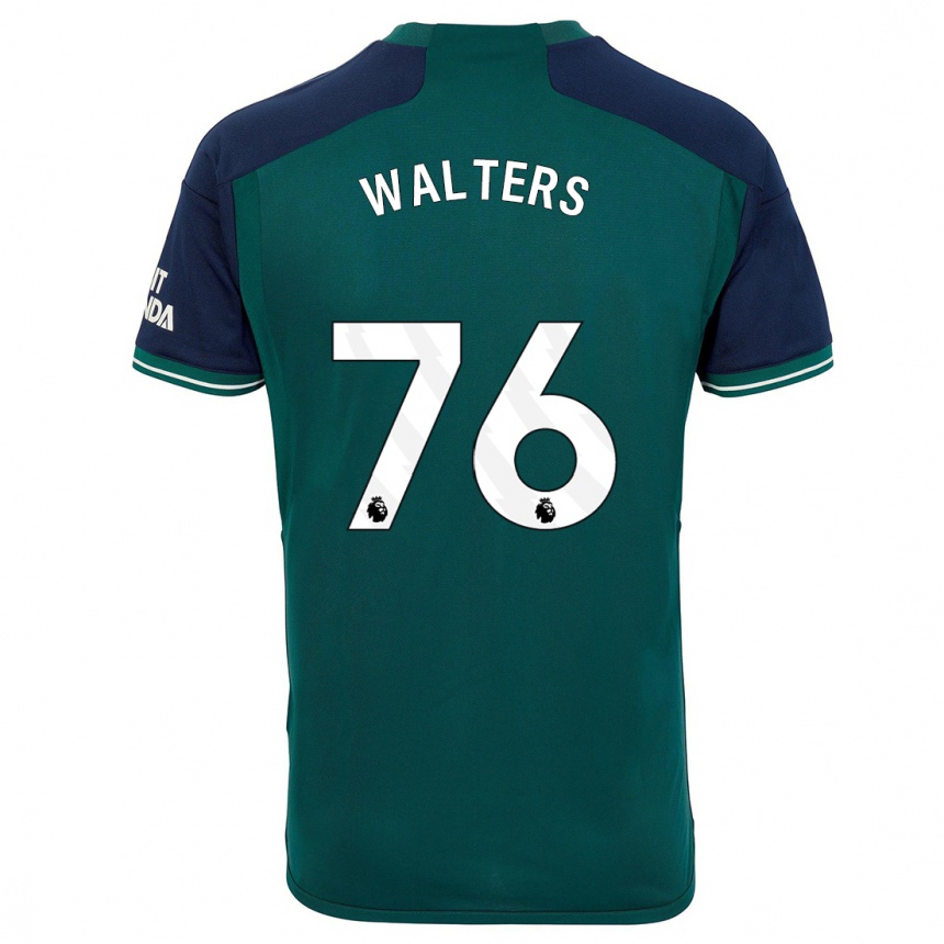 Niño Fútbol Camiseta Reuell Walters #76 Verde Equipación Tercera 2023/24 Argentina