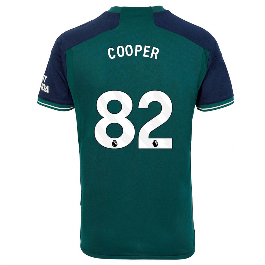 Niño Fútbol Camiseta Noah Cooper #82 Verde Equipación Tercera 2023/24 Argentina