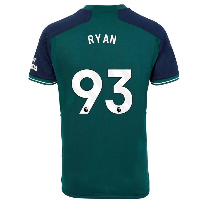 Niño Fútbol Camiseta Kamarni Ryan #93 Verde Equipación Tercera 2023/24 Argentina