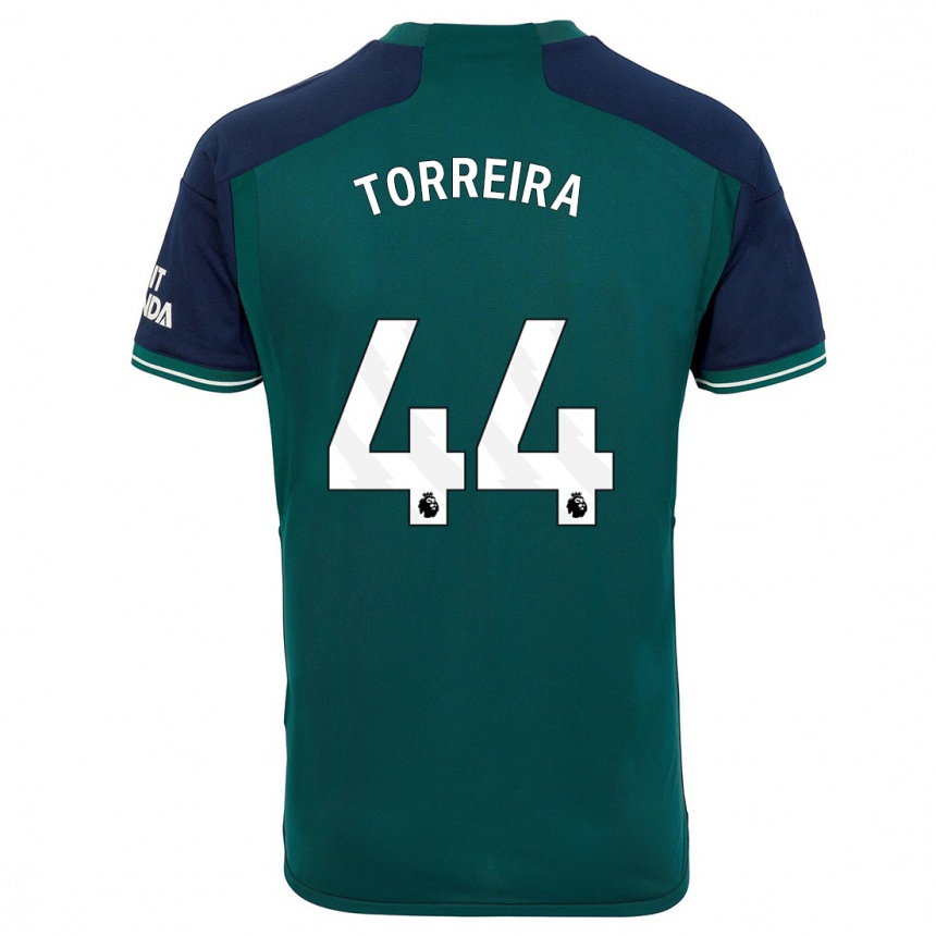 Niño Fútbol Camiseta Lucas Torreira #44 Verde Equipación Tercera 2023/24 Argentina