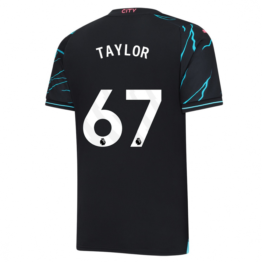 Niño Fútbol Camiseta Kane Taylor #67 Azul Oscuro Equipación Tercera 2023/24 Argentina