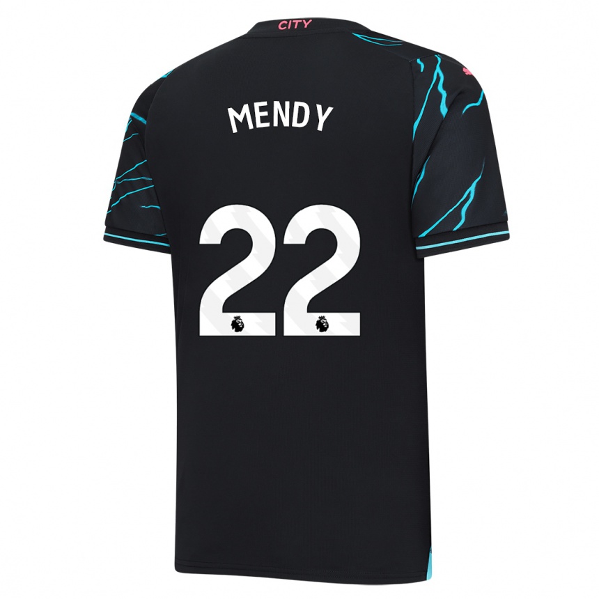 Niño Fútbol Camiseta Benjamin Mendy #22 Azul Oscuro Equipación Tercera 2023/24 Argentina