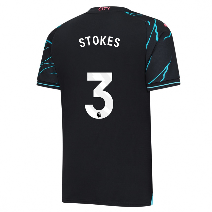 Niño Fútbol Camiseta Demi Stokes #3 Azul Oscuro Equipación Tercera 2023/24 Argentina