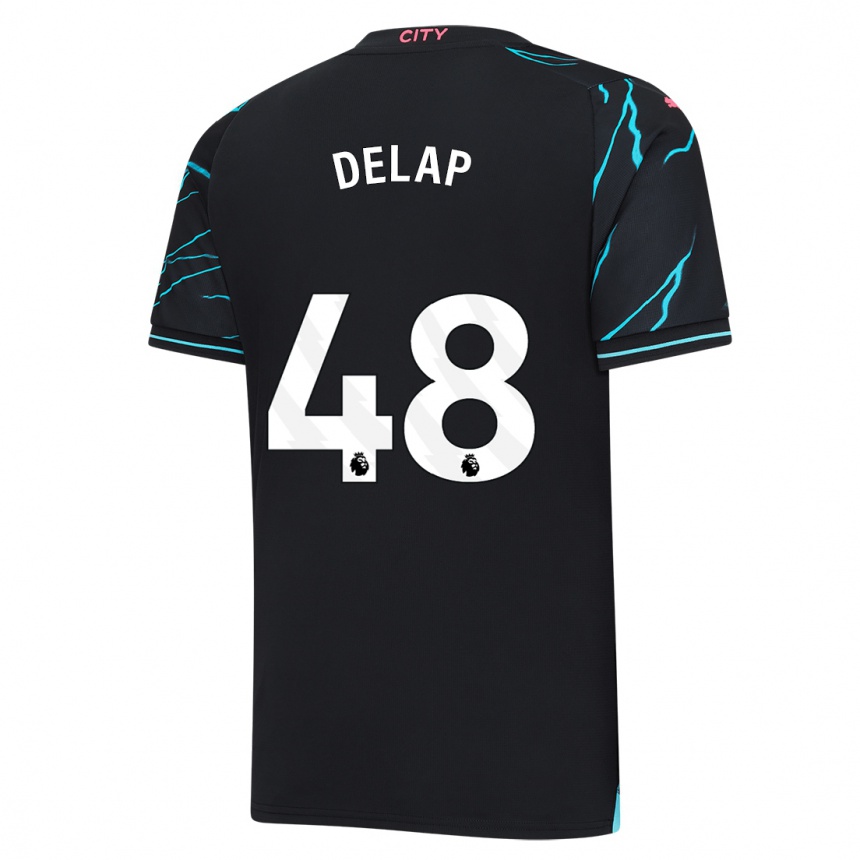 Niño Fútbol Camiseta Liam Delap #48 Azul Oscuro Equipación Tercera 2023/24 Argentina