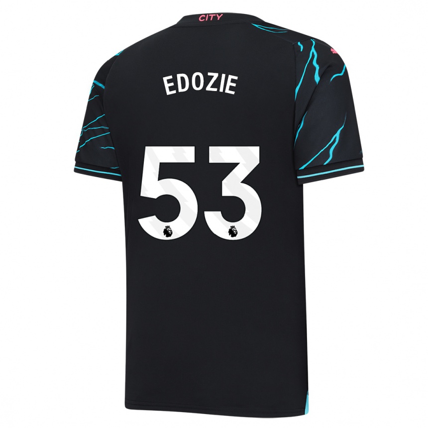 Niño Fútbol Camiseta Samuel Edozie #53 Azul Oscuro Equipación Tercera 2023/24 Argentina