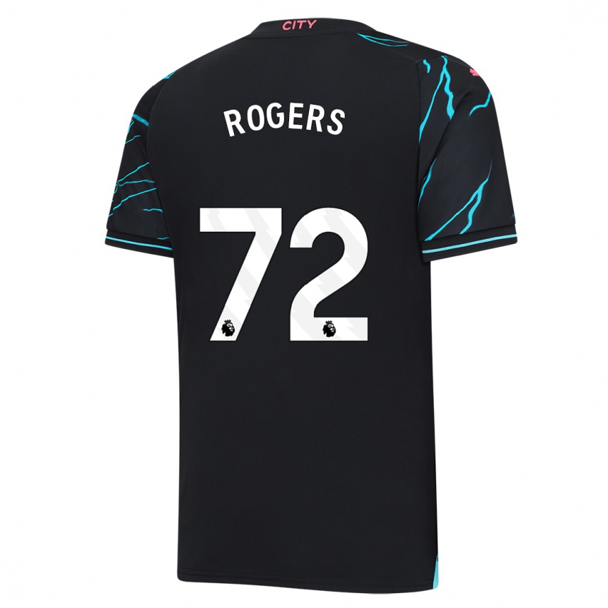 Niño Fútbol Camiseta Morgan Rogers #72 Azul Oscuro Equipación Tercera 2023/24 Argentina