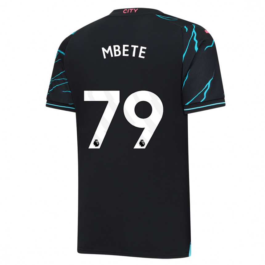 Niño Fútbol Camiseta Luke Mbete #79 Azul Oscuro Equipación Tercera 2023/24 Argentina