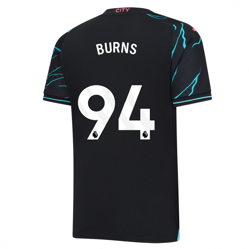 Niño Fútbol Camiseta Finley Burns #94 Azul Oscuro Equipación Tercera 2023/24 Argentina