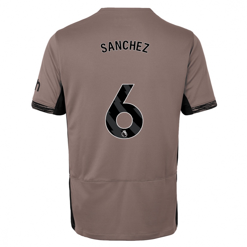 Niño Fútbol Camiseta Davinson Sanchez #6 Beige Obscuro Equipación Tercera 2023/24 Argentina