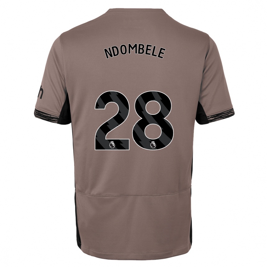 Niño Fútbol Camiseta Tanguy Ndombele #28 Beige Obscuro Equipación Tercera 2023/24 Argentina