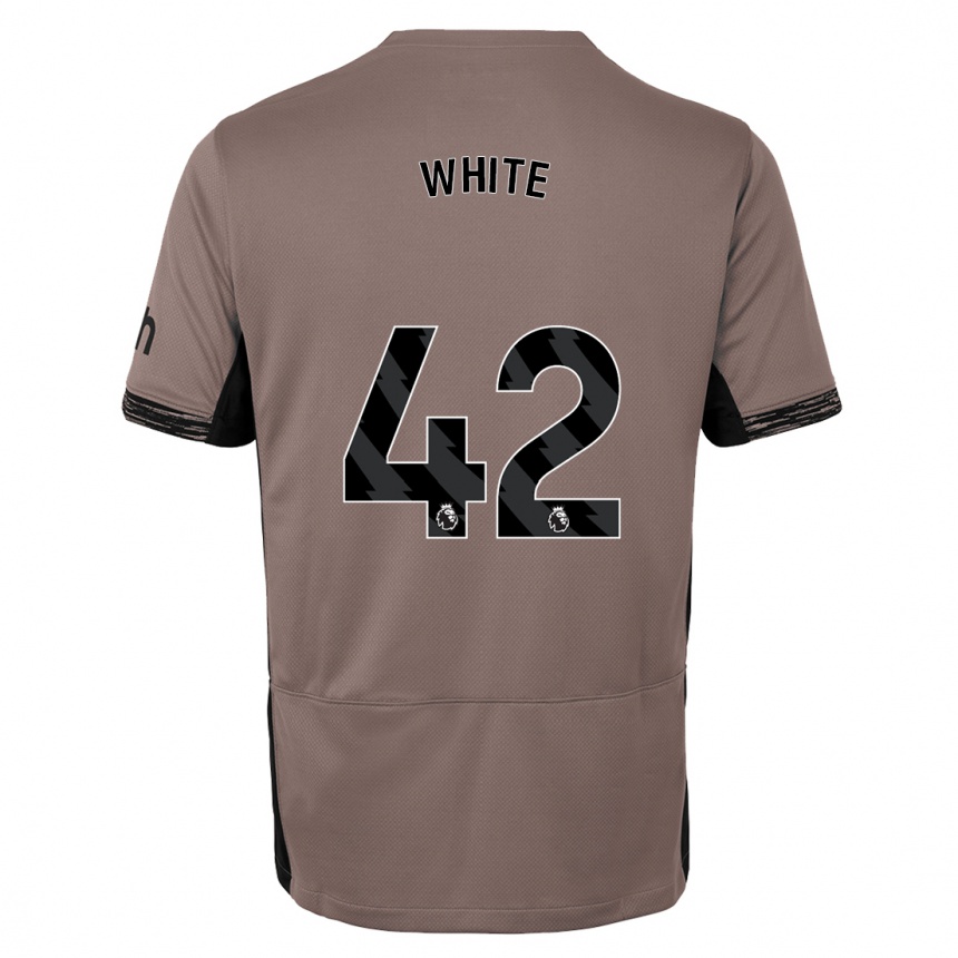 Niño Fútbol Camiseta Harvey White #42 Beige Obscuro Equipación Tercera 2023/24 Argentina