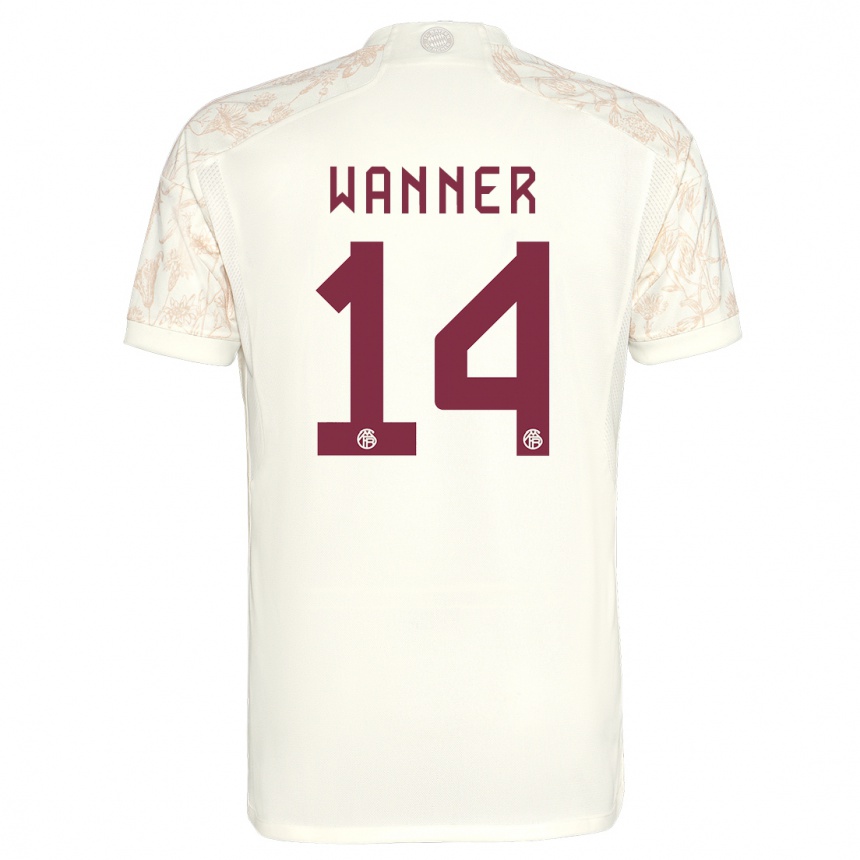 Niño Fútbol Camiseta Paul Wanner #14 Blanquecino Equipación Tercera 2023/24 Argentina