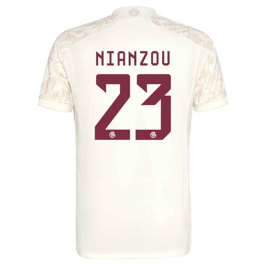 Niño Fútbol Camiseta Tanguy Nianzou #23 Blanquecino Equipación Tercera 2023/24 Argentina