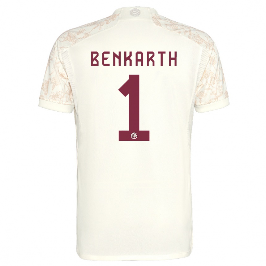 Niño Fútbol Camiseta Laura Benkarth #1 Blanquecino Equipación Tercera 2023/24 Argentina