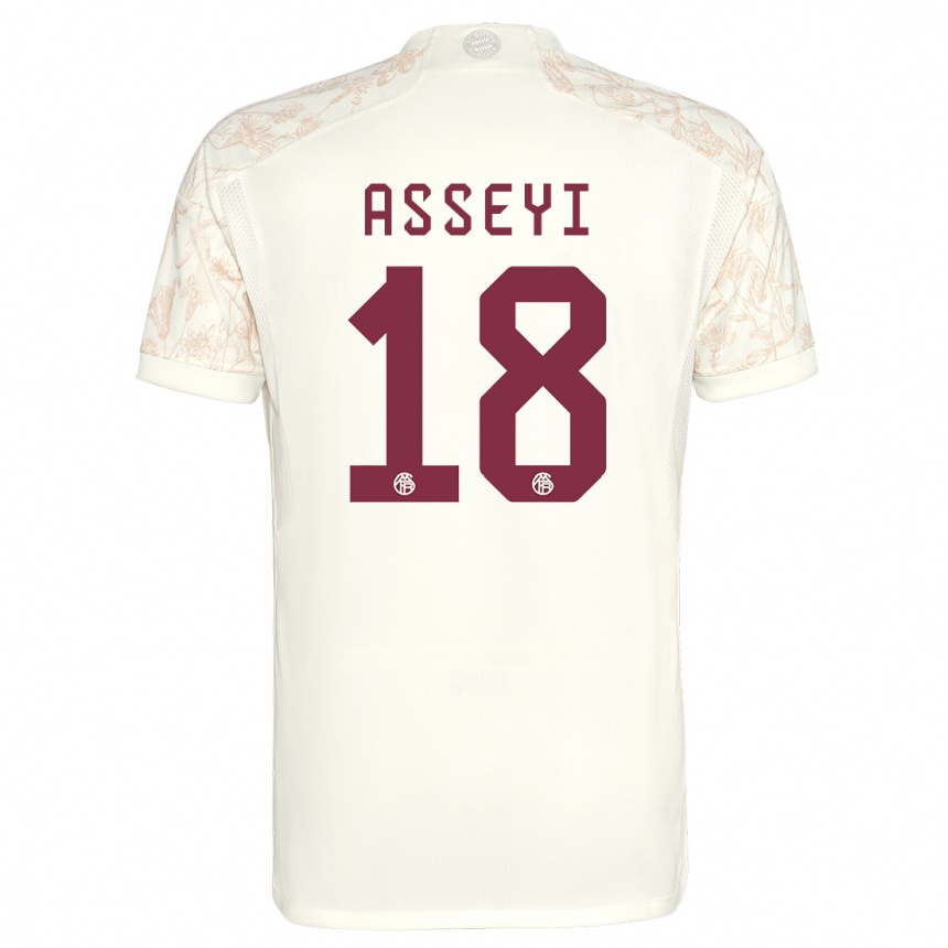 Niño Fútbol Camiseta Viviane Asseyi #18 Blanquecino Equipación Tercera 2023/24 Argentina