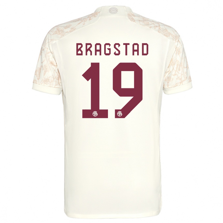 Niño Fútbol Camiseta Emilie Bragstad #19 Blanquecino Equipación Tercera 2023/24 Argentina