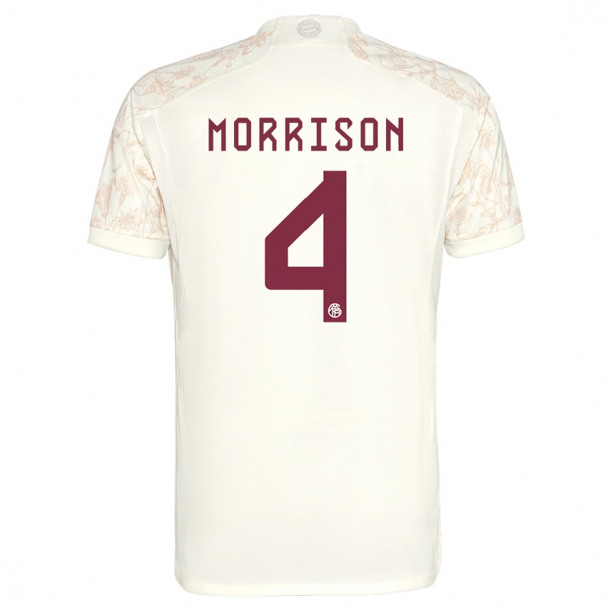 Niño Fútbol Camiseta Liam Morrison #4 Blanquecino Equipación Tercera 2023/24 Argentina