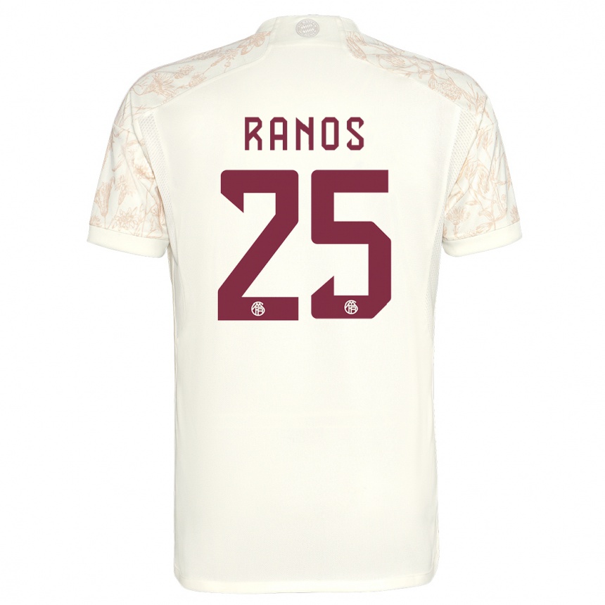 Niño Fútbol Camiseta Grant-Leon Ranos #25 Blanquecino Equipación Tercera 2023/24 Argentina