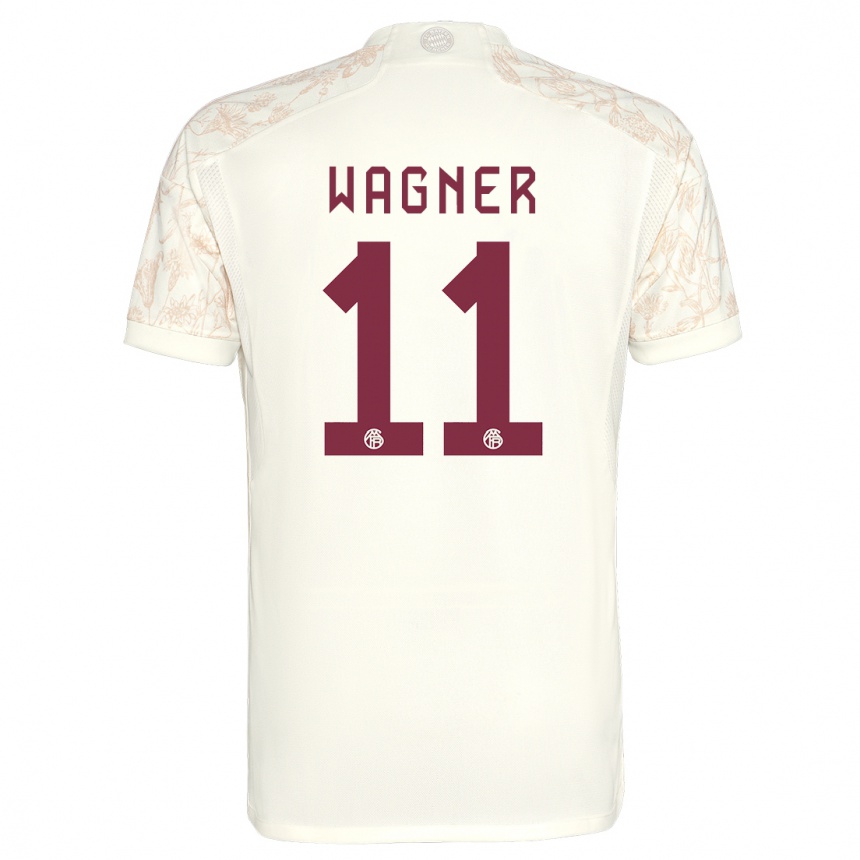 Niño Fútbol Camiseta Ricardo Wagner #11 Blanquecino Equipación Tercera 2023/24 Argentina