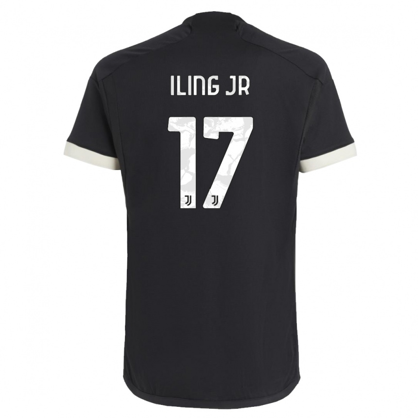 Niño Fútbol Camiseta Samuel Iling-Junior #17 Negro Equipación Tercera 2023/24 Argentina